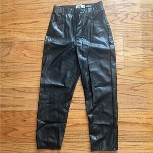 Abercrombie & Fitch Dark Leather Pants